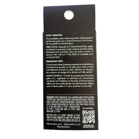 E.l.f. Cosmetics Putty Bronzer Tan Lines Vegan and Cruelty-Free Makeup - Picture 3 of 4